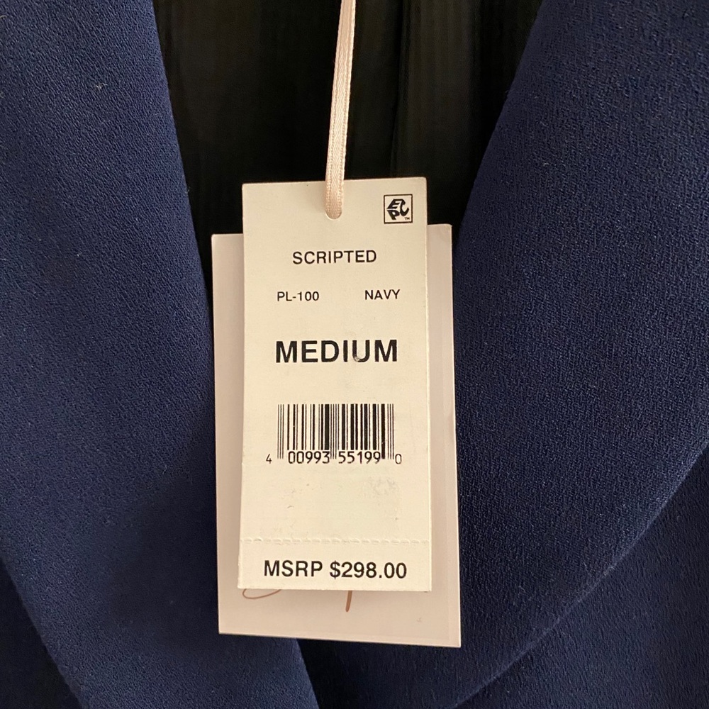 Scripted Blue Blazer - Picture 10 of 13